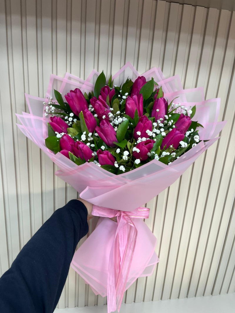 17 Lİ Pembe Lalelerİn GÜzellİĞİ